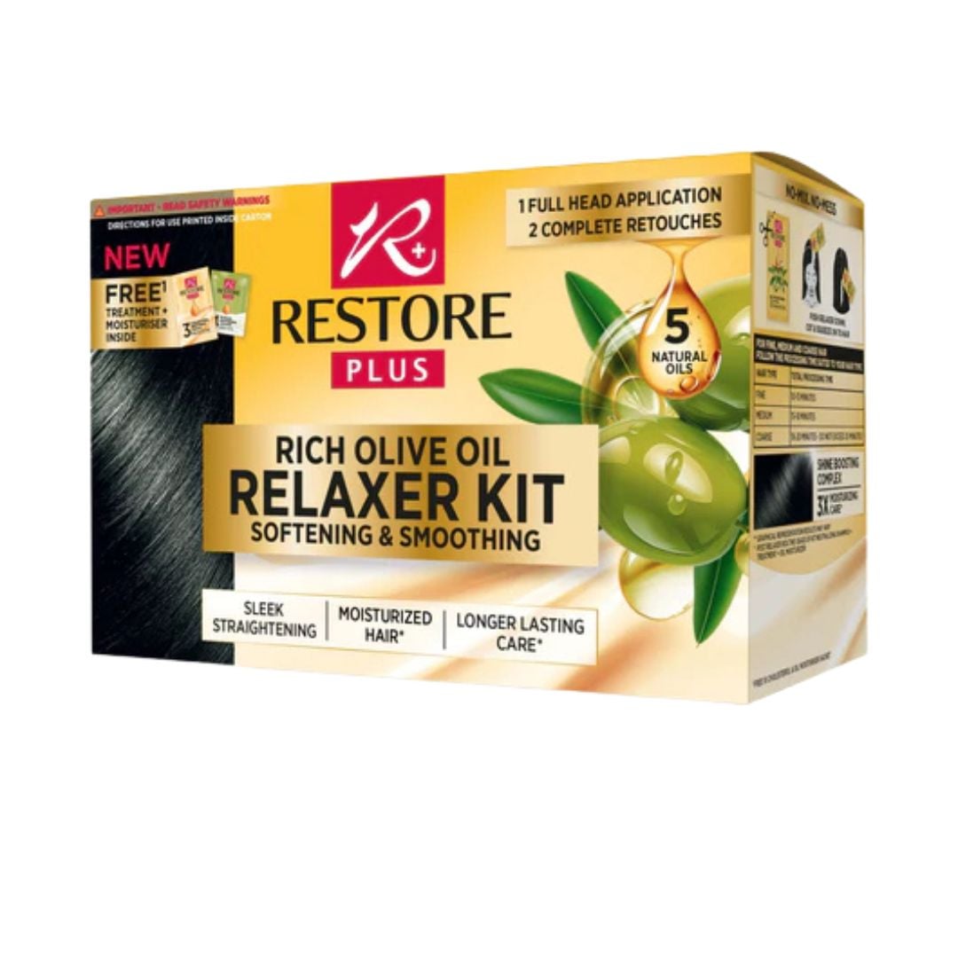 Restore Plus Rich Olive Oil Relaxer Kit