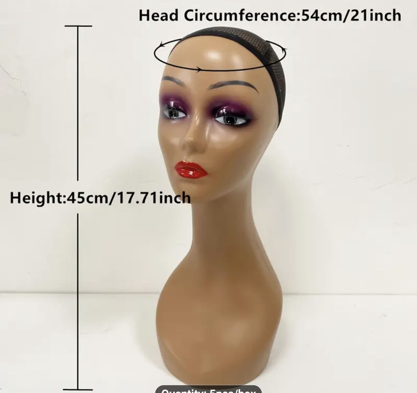 Woman Mannequin Head Model Lightweight Versatile Head