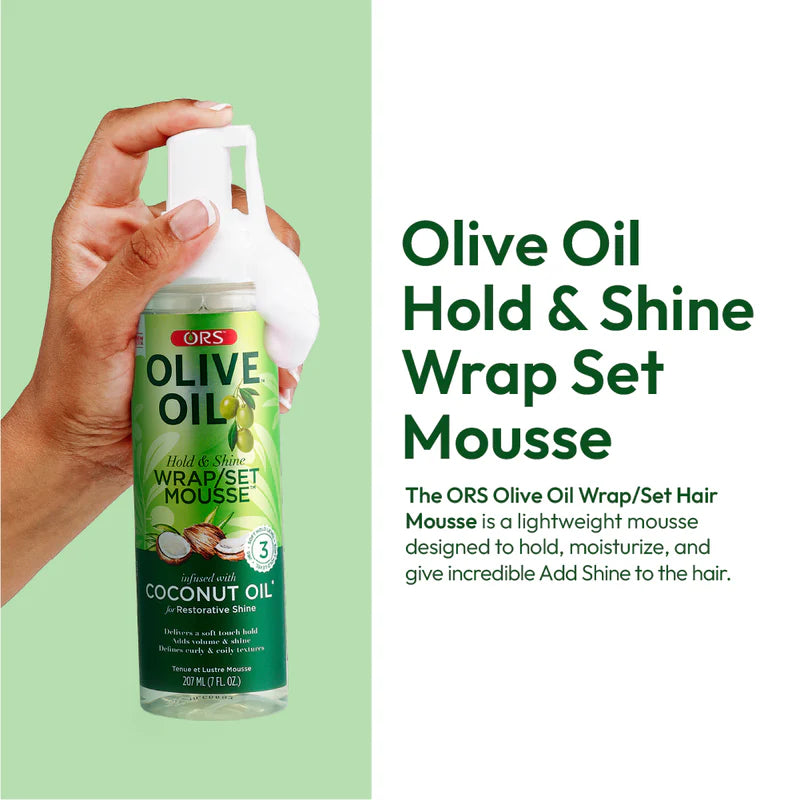 ORS Olive Oil Wrap/Set Hair Styling Mousse 207ml