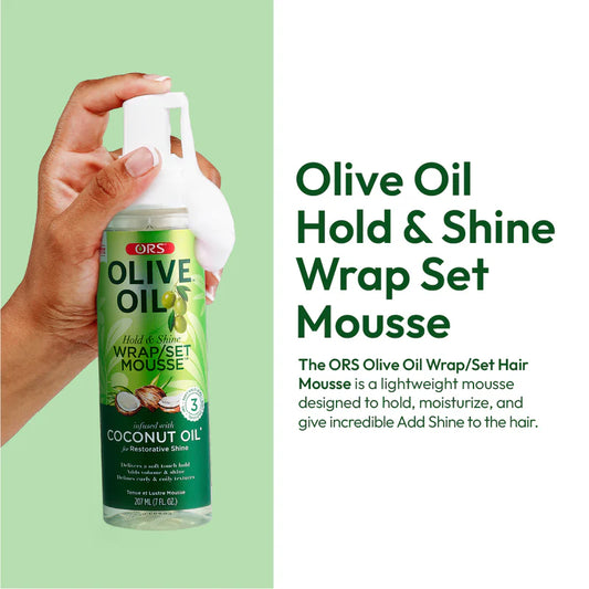 ORS Olive Oil Wrap/Set Hair Styling Mousse 207ml