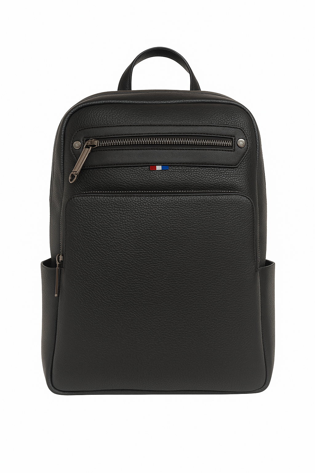 Genuine Leather Backpack Tommy Design (Black)