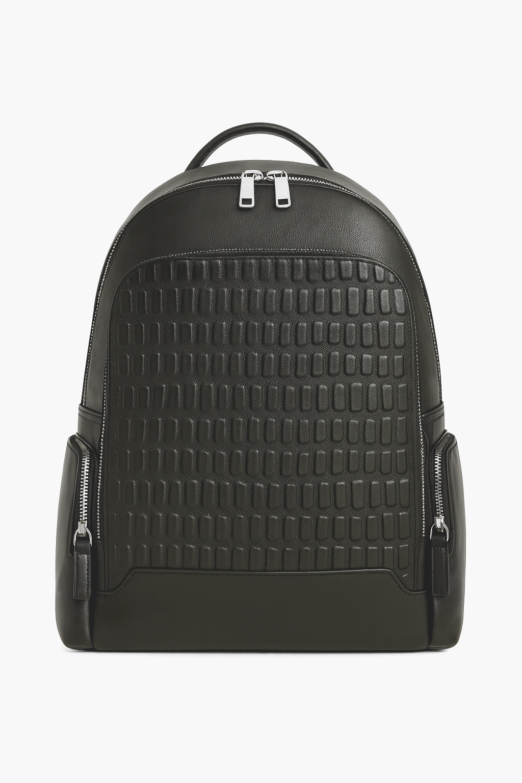 Genuine Leather Backpack (Black)