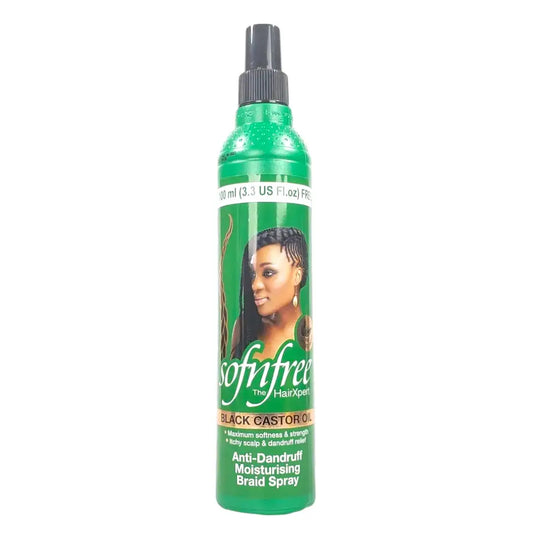 Sofn'Free Black Castor Oil Anti-Dandruff Moisturising Braid Spray