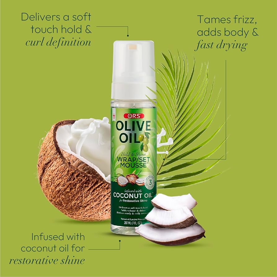 ORS Olive Oil Wrap/Set Hair Styling Mousse 207ml