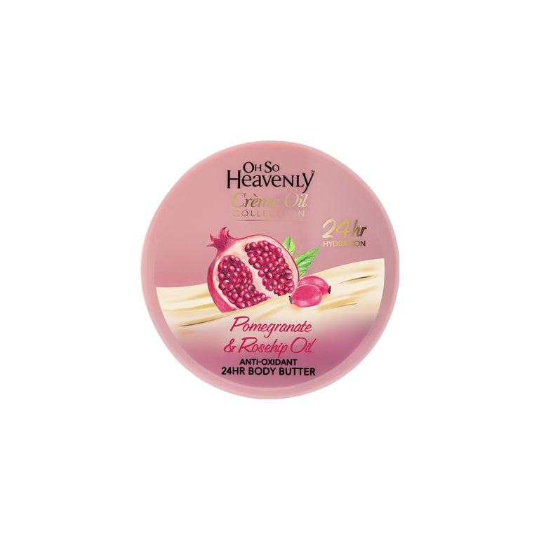 Oh So Heavenly Creme Oil Body Butter Pomegranate & Roseship Oil
